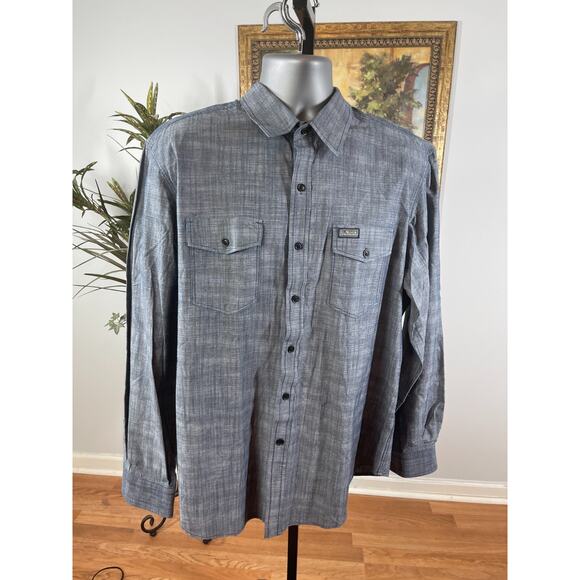 US Polo Assn. Other - Vintage U.S. Polo Assn. Shirt Mens XL Grey Long Sleeve Workwear Rugged Americana